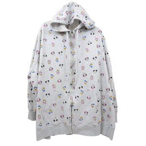Disney Mickey Mouse & Friends PLUS SIZE 5X Hoodie Full Zip Cotton Sweatshirt